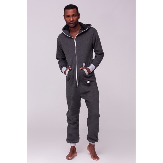 Sofa Killer dark grey onesie with grey cuff