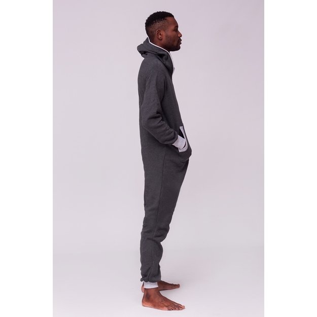 Sofa Killer dark grey onesie with grey cuff