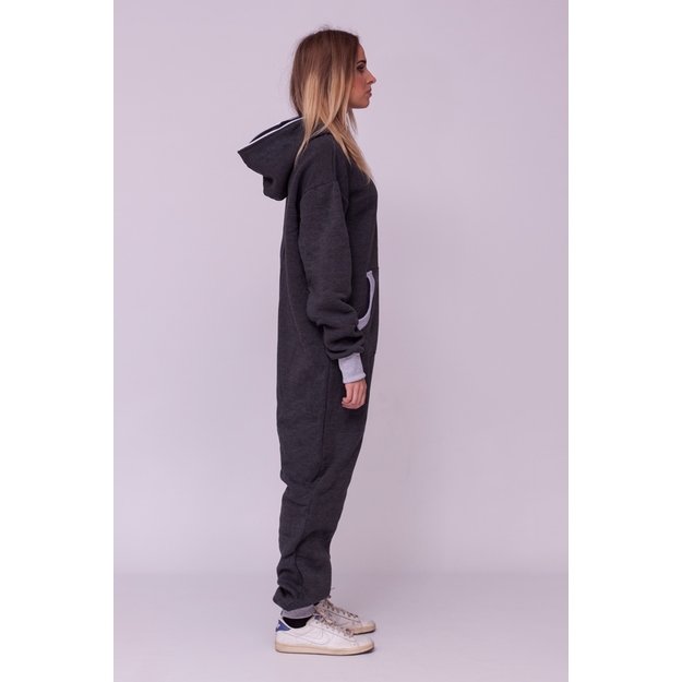 Sofa Killer dark grey onesie with light grey cuff