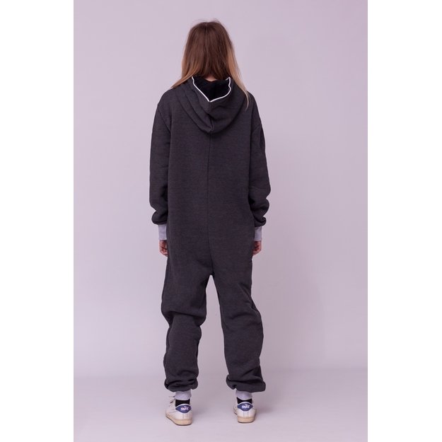 Sofa Killer dark grey onesie with light grey cuff