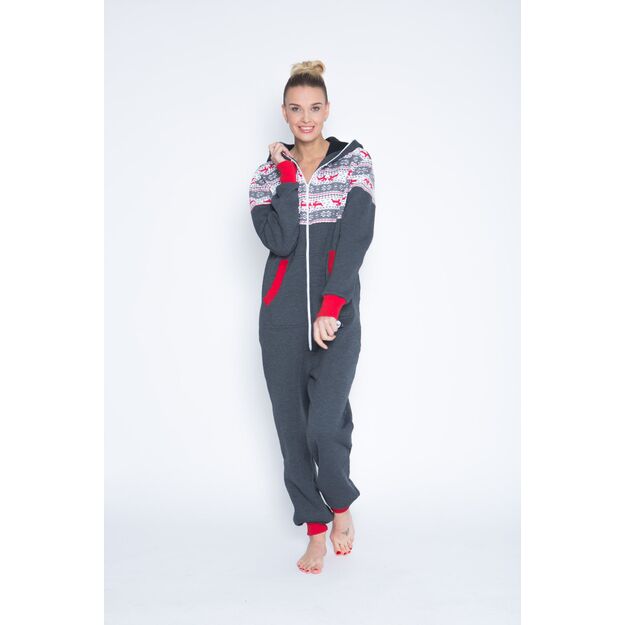 Sofa Killer dark grey onesie with Nordic applications