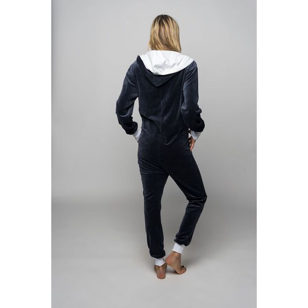 Sofa Killer dark grey velours onesie