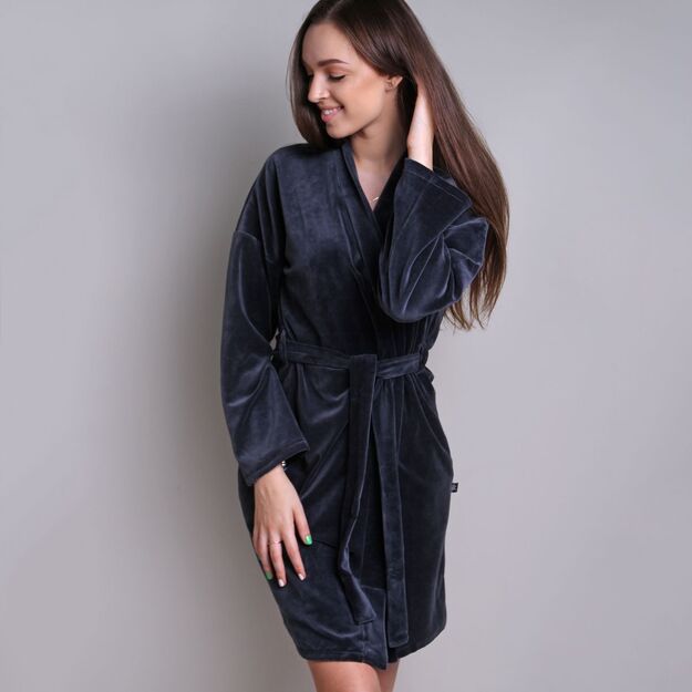 Sofa Killer dark grey velours robe