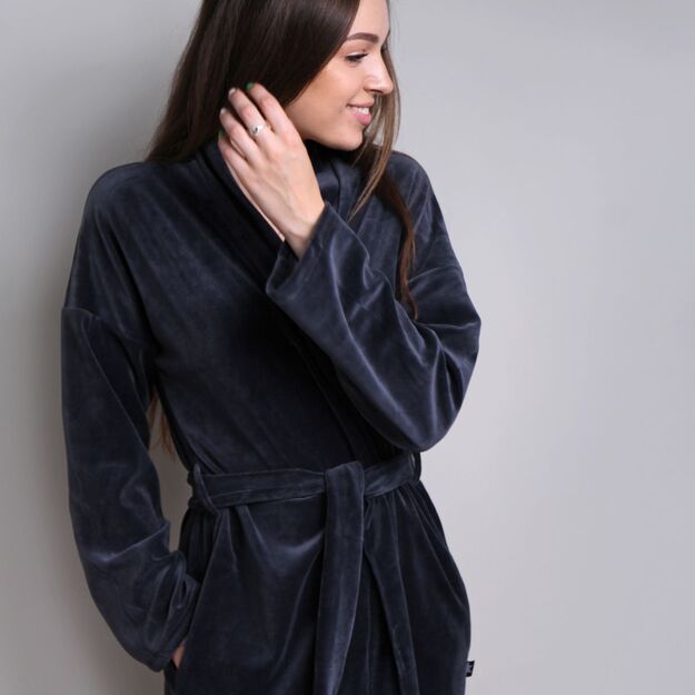 Sofa Killer dark grey velours robe