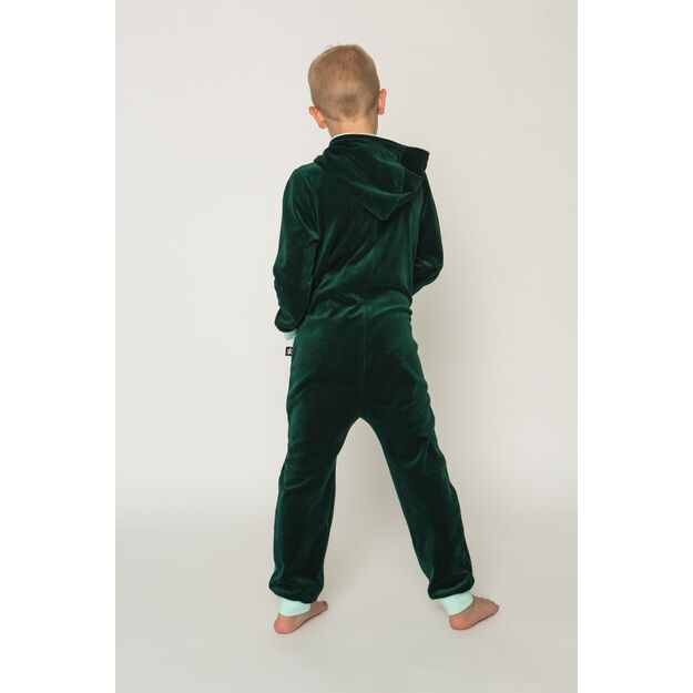 Sofa Killer emerald green unisex kids velours onesie