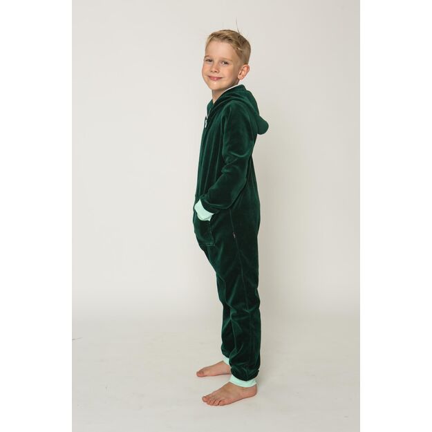 Sofa Killer emerald green unisex kids velours onesie