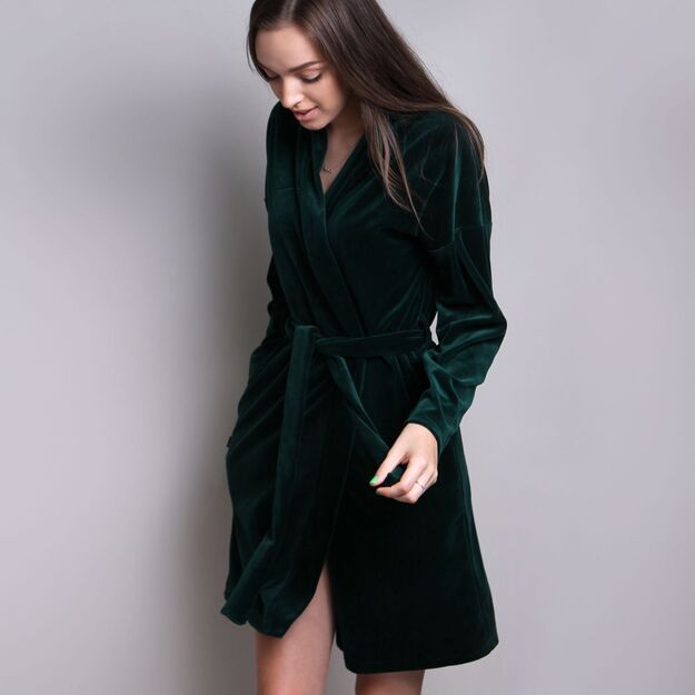 Sofa Killer emerald green velours robe