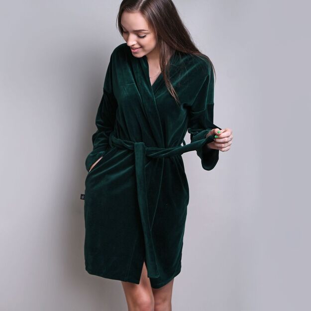 Sofa Killer emerald green velours robe