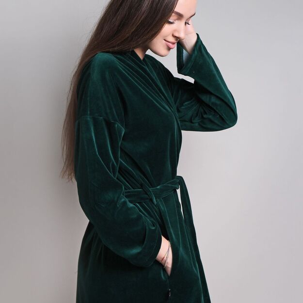 Sofa Killer emerald green velours robe