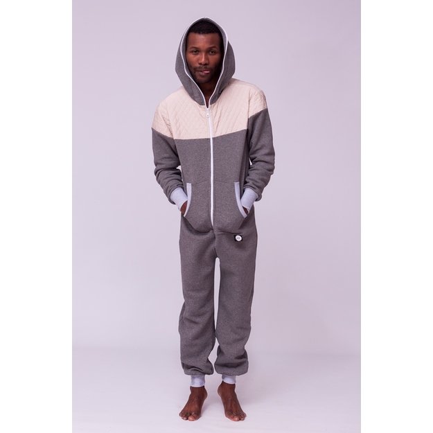 Sofa killer grey onesie with light grey applications CREAMY