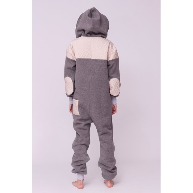 Sofa killer grey onesie with light grey applications CREAMY