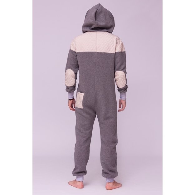 Sofa killer grey onesie with light grey applications CREAMY