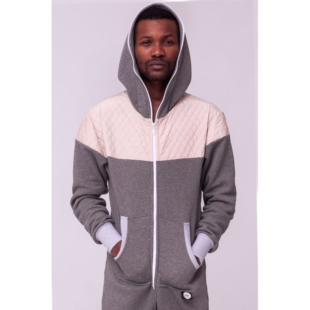 Sofa killer grey onesie with light grey applications CREAMY