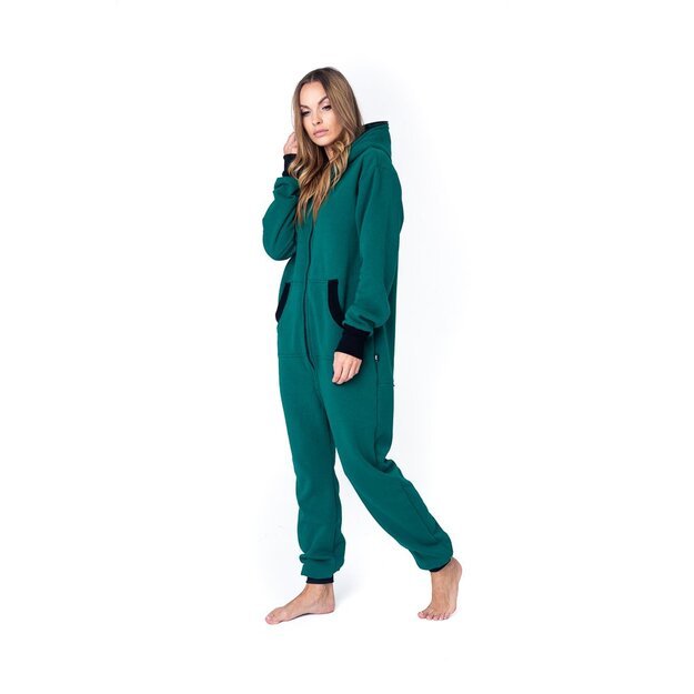 Sofa Killer haki onesie with a zipper in the back