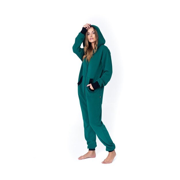 Sofa Killer haki onesie with a zipper in the back