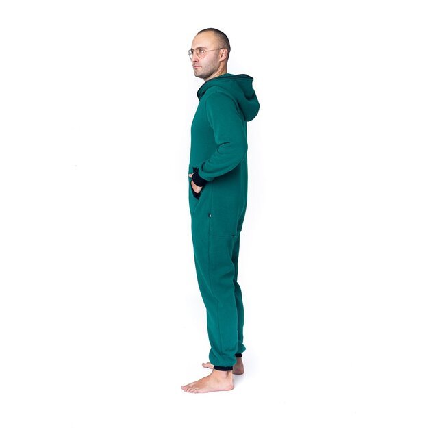 Sofa Killer haki onesie with a zipper in the back