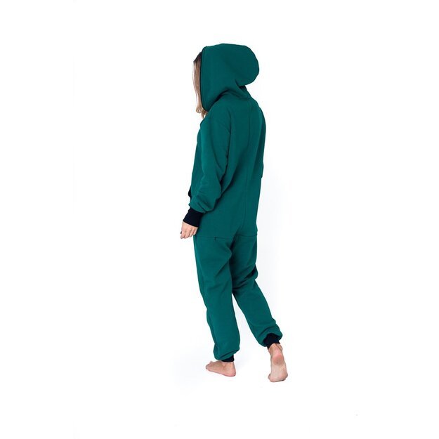 Sofa Killer haki onesie with a zipper in the back