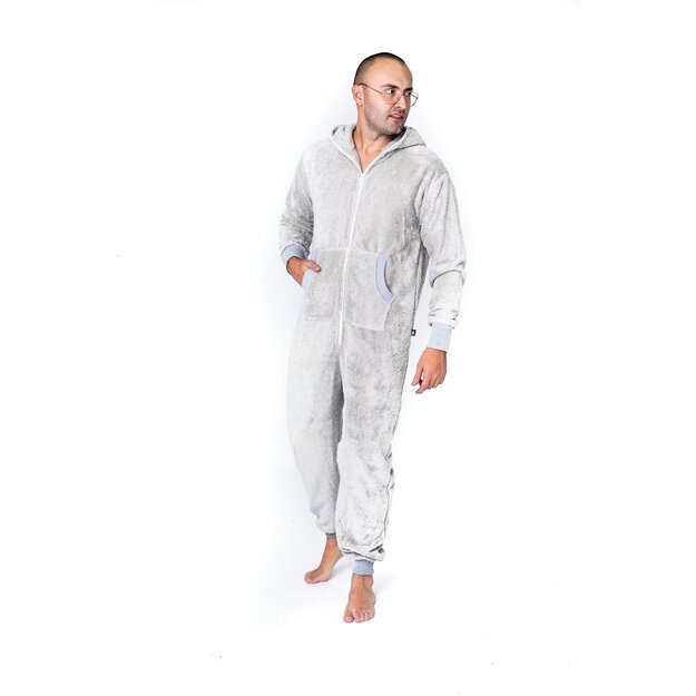 Sofa Killer light grey bamboo frottee men onesie