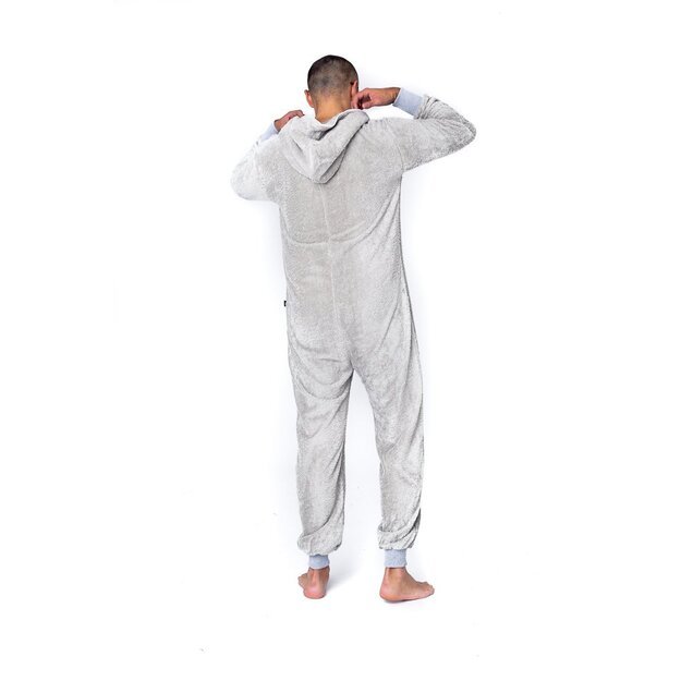 Sofa Killer light grey bamboo frottee men onesie