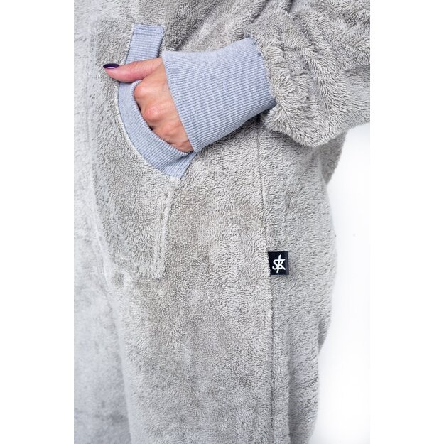 Sofa Killer light grey bamboo frottee women onesie