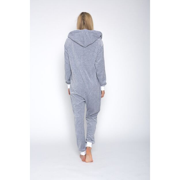 Sofa Killer light grey color summer velours onesie