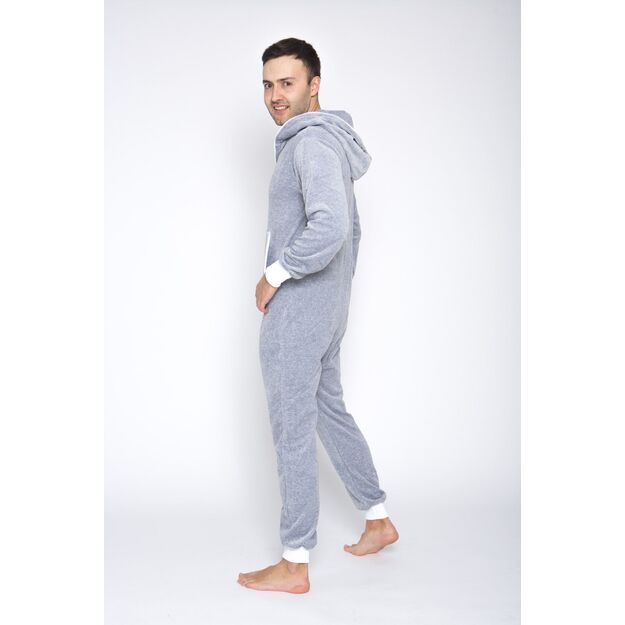 Sofa Killer light grey color summer velours onesie