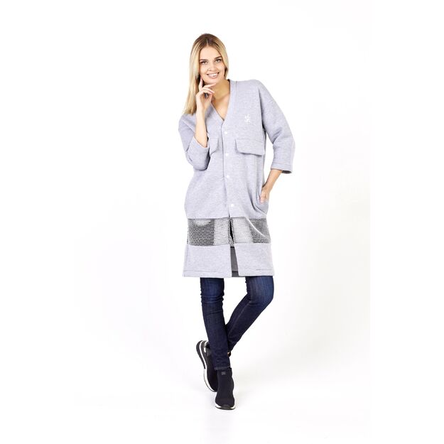 Sofa Killer light grey long kimono jacket