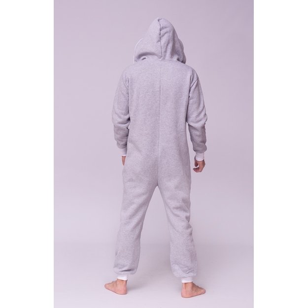 Sofa Killer light grey onesie with white cuff