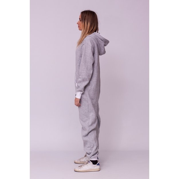 Sofa Killer light grey onesie with white cuff