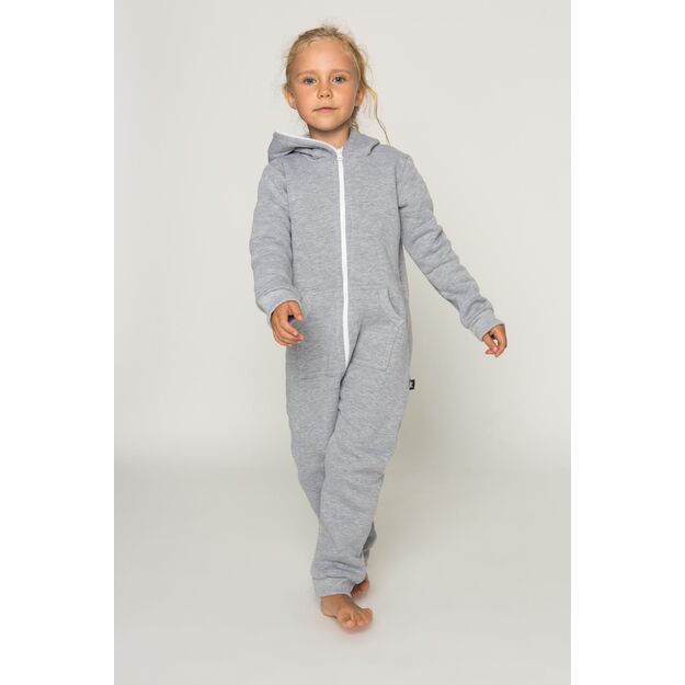 Sofa Killer light grey unisex kids velours onesie