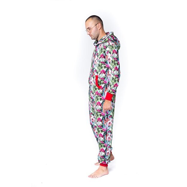 Sofa Killer men onesie with florals prints Cactus