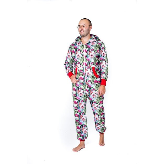 Sofa Killer men onesie with florals prints Cactus