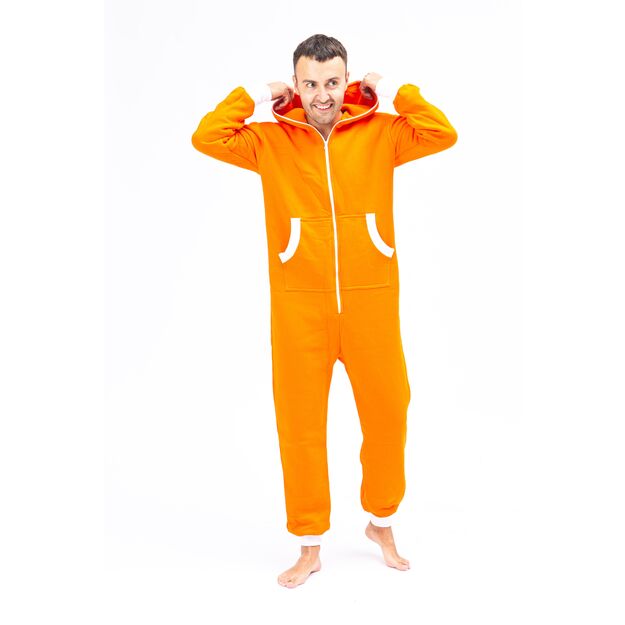 Sofa Killer orange men onesie with white cuff