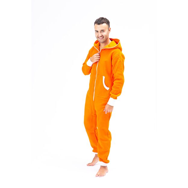 Sofa Killer orange men onesie with white cuff