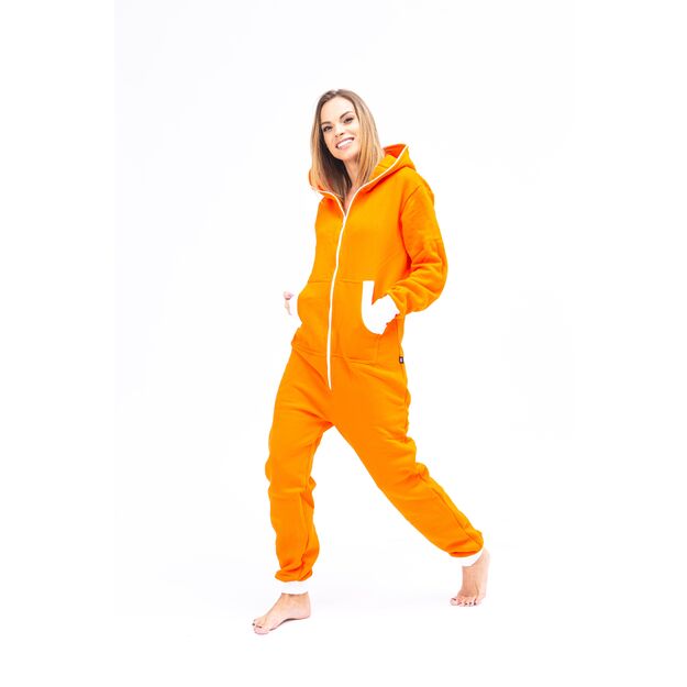 Sofa Killer orange women onesie with white cuff