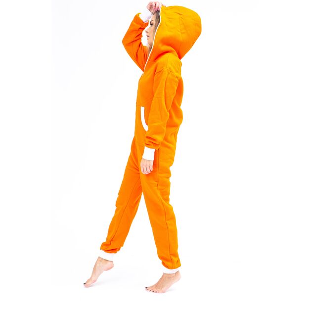 Sofa Killer orange women onesie with white cuff