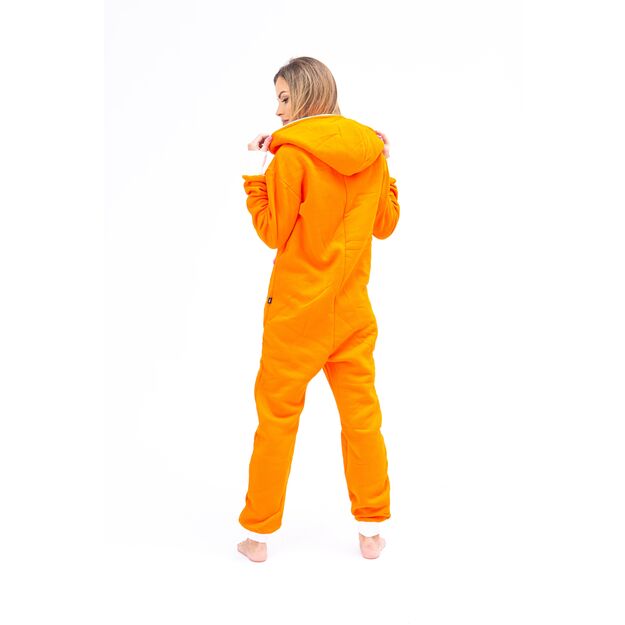 Sofa Killer orange women onesie with white cuff