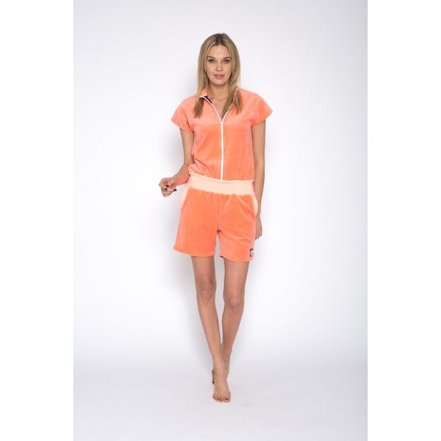 Sofa Killer peach color short summer velours onesie