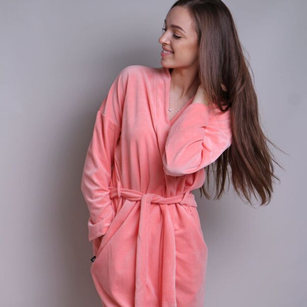 Sofa Killer peach velours robe