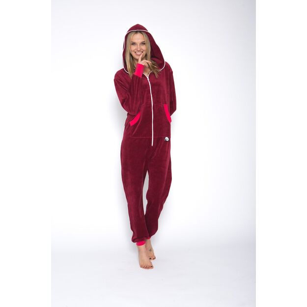 Sofa Killer red wine color summer velours onesie