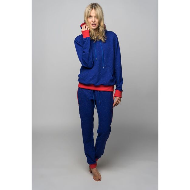 Sofa Killer royal blue women lounge wear with dots