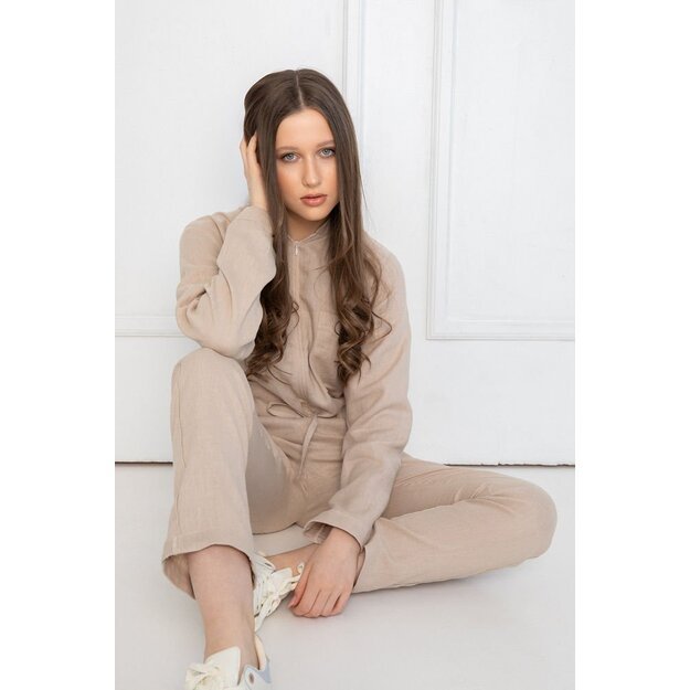 Sofa Killer sand color linen women onesie