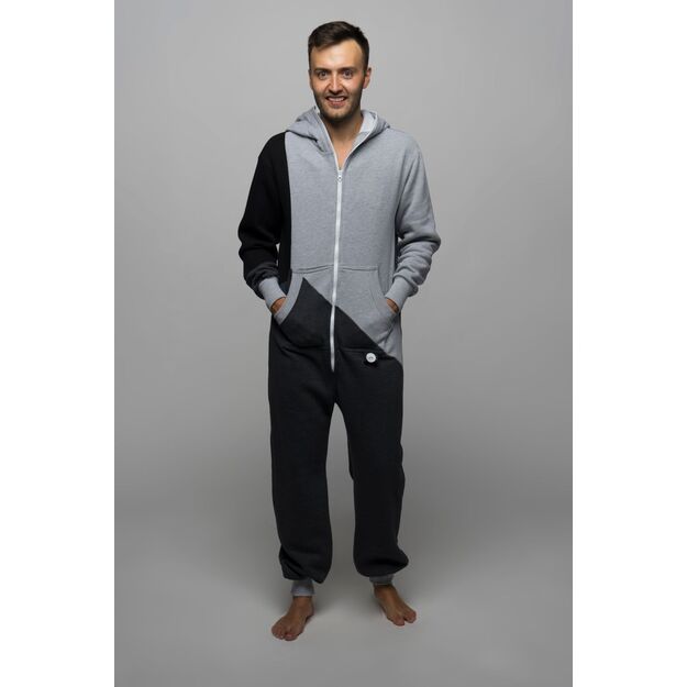 Sofa Killer tricolor onesie Grey