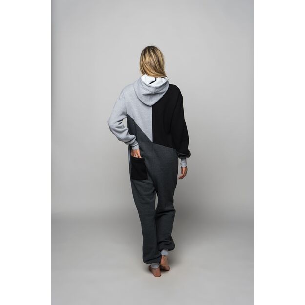 Sofa Killer tricolor onesie Grey