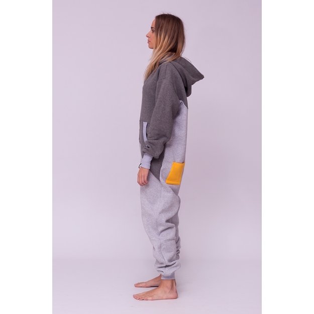 Sofa Killer tricolor onesie SUNNY with yellow sleeve