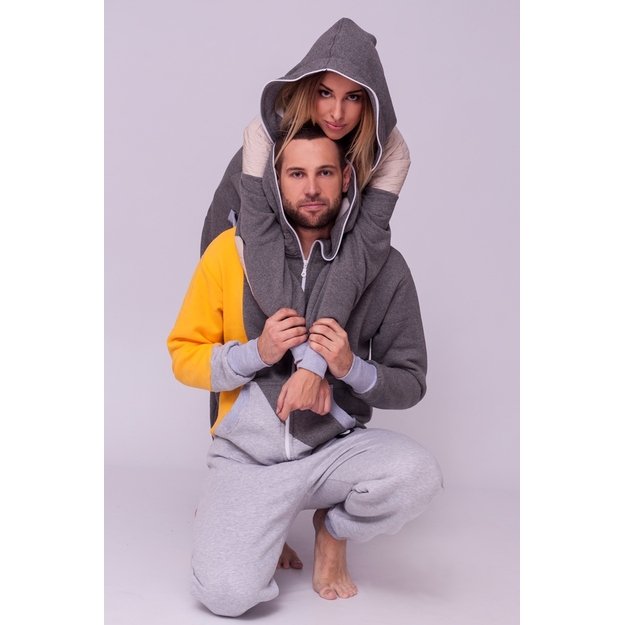 Sofa Killer tricolor onesie SUNNY with yellow sleeve