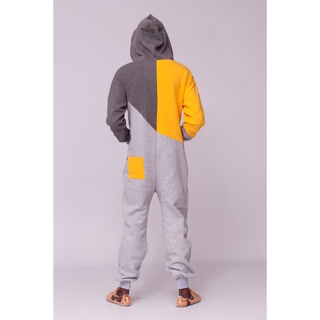Sofa Killer tricolor onesie SUNNY with yellow sleeve