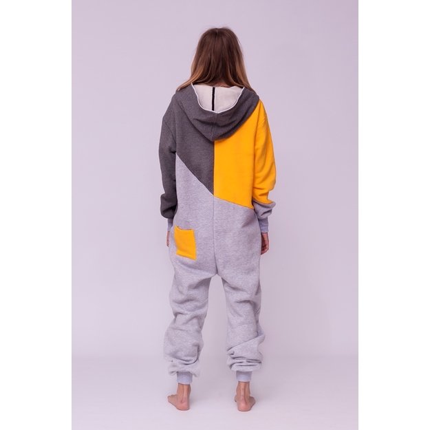 Sofa Killer tricolor onesie SUNNY with yellow sleeve