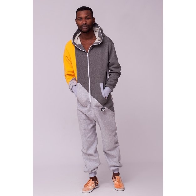 Sofa Killer tricolor onesie SUNNY with yellow sleeve