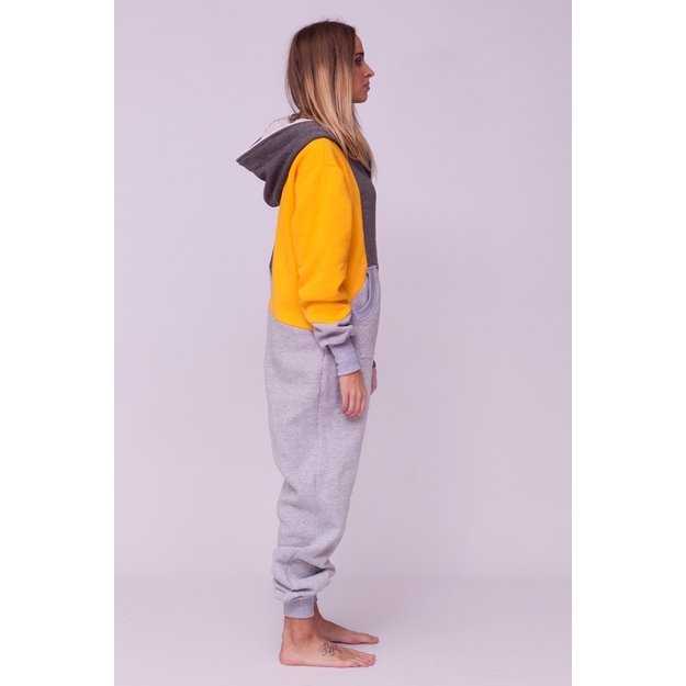Sofa Killer tricolor onesie SUNNY with yellow sleeve